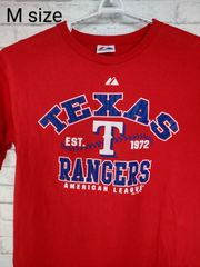M／US古着／Ｔシャツ／MLB／テキサス・レンジャーズ／TEXAS RANGERS／メジャーリーグＴシャツ