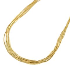 wellendorff ウェレンドルフ ミキモト  チェーン・6連 1P・ダイヤモンドネックレス/K18Y+W/750,2カラー-30g/プレゼント/記念日【♀】【S】【レディース】★■556962【中古】