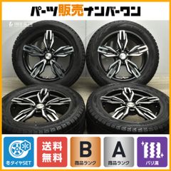 【アウディQ3サイズ】EUROBAHN 18in 7.5J +40 PCD112 ヨコハマ アイスガード G075 235/55R18 2021年製 バリ溝 スタッドレス VWティグアン