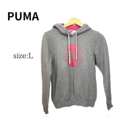 PUMA　プーマ　パーカー　スゥエット　レディース　トップス　グレー　L