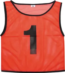 アーテック チームベスト 小 ナンバー入り 10枚組(ナンバー1～10) 赤 4506 [イベント衣装・コスチューム]
