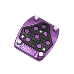 【特売】ACROPIX バイク用アルミブレーキペダルパッドカバー ブラック パープル 1個