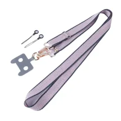 【新着商品】斜めがけ 肩掛け ショルダーストラップ 肩疲れない 紐 リング 幅広いタイプ ストラップ ストラップ 全機種対応 ネックストラップ ホルダー ストラップシート スマホストラップ スマホショルダーストラップ 太め スマホショルダー (パープル)