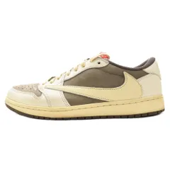 NIKE (ナイキ) ×TRAVIS SCOTT AIR JORDAN 1 LOW OG REVERSE MOCHA DM7866-162 トラヴィススコット エアジョーダン1 ロー リバースモカ ローカットスニーカー US10/28cmのサムネイル