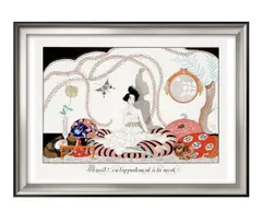 ジョルジュ・バルビエ、希少画集画・特殊紙、新品高級額装付