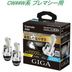 【定形外郵便】カーメイト GIGA LEDヘッドバルブ D10 6000K D2S マツダ CW##W系 プレマシー用【BW903】