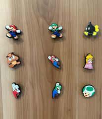 お洒落⭐︎クロックス サンダル パーツ マリオ ジビッツ　9個　カスタマイズ