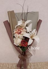 182【Welcome Autumn】造花　ブーケ　プレゼント　アーティフィシャルフラワー　花束