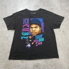 アイスキューブ 両面プリント ラップTシャツ ブラック XL【ST224】