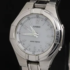 稼動 カシオ ウェーブセプター LWQ-150 電波ソーラー 白文字盤 レディース腕時計 2000000 NSK