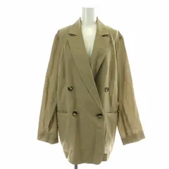 プラージュ Plage R’IAM 22SS テーラードジャケット ダブル 麻 リネン混 36 S ベージュ 22010922604220 /NW19のサムネイル
