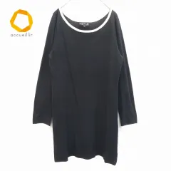 アニエスベー agnes.b ニット ワンピース チュニック ブラック系 859183