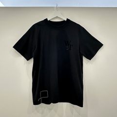 WTAPS x sacai Flock Print T-Shirt / SS / Cotton "Black" ダブルタップス × サカイ Tシャツ 新品 サイズ3