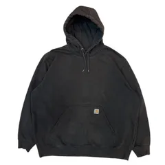 《メキシコ製》Carhartt RD RAIN DIFENDER フェード ブラック カーハート パーカー 雰囲気系 ボロ 古着 大きいサイズ（XXLサイズ）