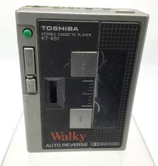 5213 【本体のみ】TOSHIBA Walky KT-AS1 ステレオカセットプレーヤー シルバー 東芝 昭和レトロ ポータブルカセット レア機種 ジャンク品