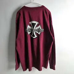 90s INDEPENDENT 長袖　Tシャツ ダークグレー　ヴィンテージ 90s INDEPENDENT 長袖 Tシャツ ダークグレー ヴィンテージ