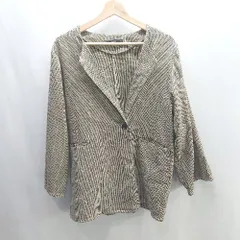 ◇ Kastane カスタネ 総柄 長袖 ジャケット サイズF ブラウン系 レディース E  【1406180075453】