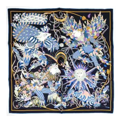 エルメス カレ90 スカーフ 2023 S/S ”四季の祭典” ノワール
