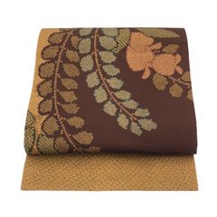 袋帯/染帯/美品/茶色/仕立上がり/11391
