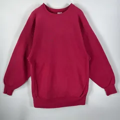 古着 90's/90年代 チャンピオン Champion USA製 スウェット リバースウィーブ 目なし クルーネック XXーLarge  ピンク 無地 メンズ
