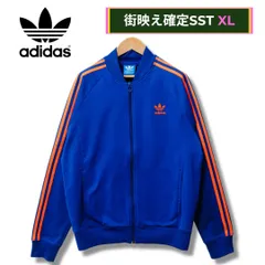 アディダス オリジナルス トラックジャケット XL ブルー 00s adidas ORIGINALS スリーストライプ スーパースター ストリート Y2K オーバーサイズ ビッグシルエット ゆるだぼ スポーツ スポーツミックス サッカー 刺繍 古着 A451