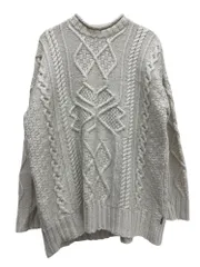 glamb (グラム) It Cable Knit ケーブルニット モヘヤ混 フィッシャーマンニット GB0323/KNT08 M ホワイト メンズ/045のサムネイル