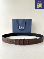 【今日特価】Dior CD Icon レッドマット塗装ベルトバックルセット-1