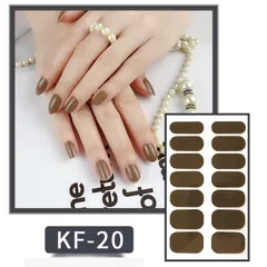 KF020 ネイルシール 貼るだけ ジェルネイル 3D時短簡単お手軽 セルフネイル マニキュア 張るだけ ウエディング 手用 夏デコシール 柄花フラワー蝶バラ星ボタニカル かわいい シンプル ブライダル シルバー ゴールド ホワイト グラデーション 単色★4