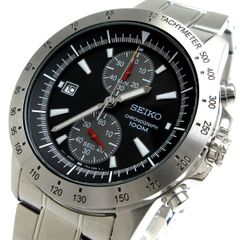 セイコー クロノグラフ メンズ デイト 黒文字盤 7T94-0AZ0 時計 SEIKO SNN185P1 クォーツ 稼動品