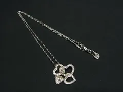 ■美品■ SWAROVSKI スワロフスキー ラインストーン ハート ネックレス ペンダント アクセサリー レディース シルバー系 DI8843