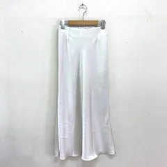 訳あり イエナ ダブルサテンスカート サイドスリット 34 XS ホワイト