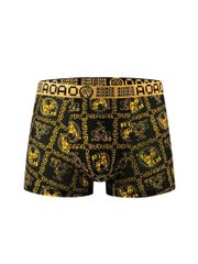 【D柄】 下着 ボクサーパンツ 004 浅型 ローライズ 総柄 ド派手プリント ホスト ヤクザ ヤンキー オラオラ系 派手 メンズ ファッション
