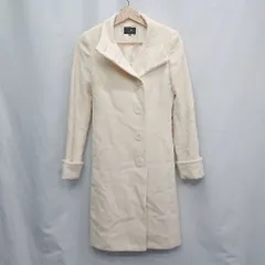 ◇ prideglide フロントボタン　上品　フェミニン　キラキラ 長袖 ロングコート サイズ36 クリーム系 レディース E  【1505130000443】のサムネイル