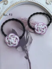 No.93水引 梅結びヘアゴム2個セット