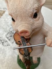 ガーデニングオーナメント　豚さんオーケストラ