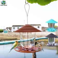 新品バードフィーダー 鳥餌箱 吊り下げ 鳥給餌器 野鳥 小鳥 鳥用品 屋外 自動給餌器 鳥小屋 野鳥餌台 餌やり ペット食器 公園 庭 おしゃれ