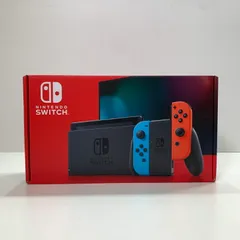 【中古美品】 Nintendo Switch ニンテンドー スイッチ 本体 Joy-Con (L) ネオンブルー (R) ネオンレッド 2019モデル 【034-250702-mh-14-fuz】