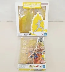S.H.Figuarts フィギュアーツ ドラゴンボール スーパーサイヤ人 孫悟空 伝説のスーパーサイヤ人 ・ BANDAI SPIRITS 魂EFFECT ENERGY AURA Yellow Ver.  計2点セット 【MO2-610】【321】