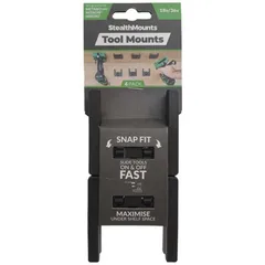 送料無料 【新品 未使用 未開梱】 STEALTHMOUNTS　ツールマウントハイコーキ/メタボHPT/ヒタチ18V用(4個入り) ブラック　TMMHH18BLK4