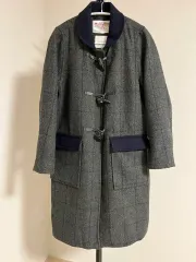 Harris Tweed ハリス ツイード スモールチェック柄 ダッフル