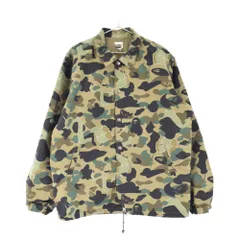 A BATHING APE (アベイシングエイプ) ×KAWS 1st camo カウズ グリーンカモ コーチジャケットのサムネイル