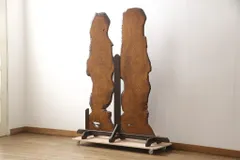 ★事前問合せ必須★ 衝立て 中古 立派 杢目 欅 玉杢 仕切り パーテーション つい立て リペア+発送まで3週間前後 R-056719