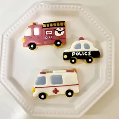 着色料不使用　働く車3枚セットのサムネイル