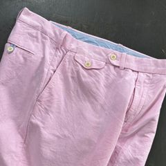 90〜00s POLO GOLF ノータックショートパンツ ピンク