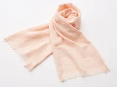 今治マフラー【オリジナル】［34］サーモンピンク　宮崎タオル (140cmx34cm 68g)  今治コットンマフラー オーガニックコットン UVカット 紫外線対策 オールシーズン