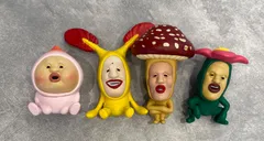 【４個セット】　こびとづかん おすわりマスコット 2 1 こびとずかん　こびと図鑑　イチゴクレナイ　バイブスマダラ　アラシクロバネ　タカラコガネ　カクレケダマ　シノビイエコビト　カクレモモジリ　シークレット　スモモノウチ　リトルハナガシラ　ホトケアカバネ