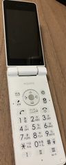未使用 AQUOS 805SH ホワイト 本体 ガラケー SHARP - 805SH AQUOS ケータイ3 ホワイト SIMフリー 本体