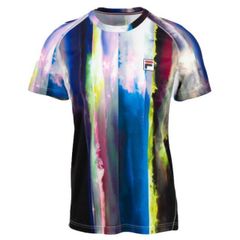 在庫処分特価】「ＵＳサイズ」FILA(フィラ) 2022 SS メンズ RG Lou(ルー) クルーネック 半袖Tシャツ FOM229291-0099 マルチカラー(22y6mテニス)【メール便発送】(320289954)
