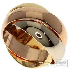 ハンバーグ1989Cartier トリニティ2C K18 LMリング　53 ハンバーグ1989Cartier トリニティ2C K18 LMリング 53