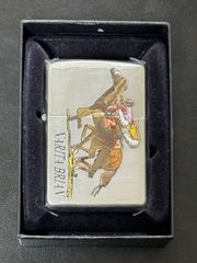 ZIPPO zippo NARITA BRIAN 限定品 ナリタブライアン 年代物 1998年製 JRA 年代物 両面デザイン 競馬 競走馬 5冠馬  シリアルナンバー NO.0591 - 喫煙グッズ